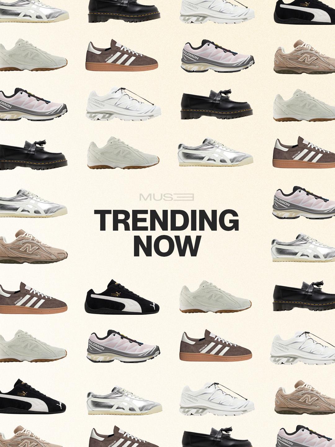Selection of trending footwear in the MUSE Spring Rotation